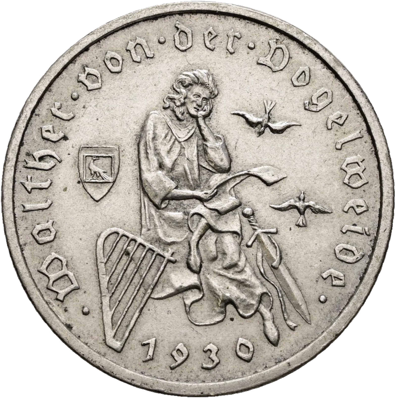 3 Reichsmark 1930 Vogelweide 